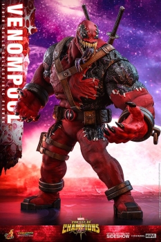 HOT TOYS | Marvel: Sturm der Superhelden Video Game Masterpiece Actionfigur 1/6 Venompool 37 cm