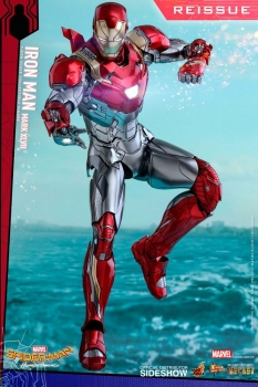 | HOT TOYS Spider-Man Homecoming Movie Masterpiece Diecast Actionfigur 1/6 Iron Man Mark XLVII Reissue