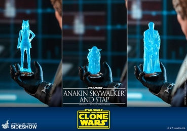 |HOT TOYS - Star Wars The Clone Wars- Anakin Skywalker & STAP
