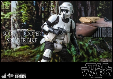 |HOT TOYS -Star Wars Episode VI - Scout Trooper & Speeder Bike