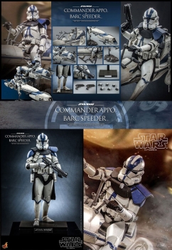 |HOT TOYS - Star Wars - The Clone Wars - 1/6 - Commander Appo & BARC Speeder