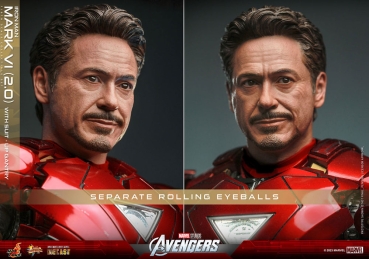 |HOT TOYS - Marvel's The Avengers - Diecast - 1/6 - Iron Man - Mark VI (2.0) mit Suit-Up Gantry
