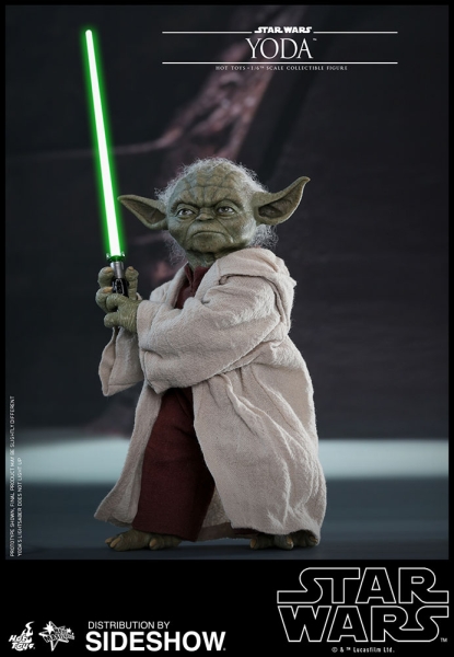 Star Wars Episode II Movie Masterpiece Actionfigur 1/6 Yoda 14 cm