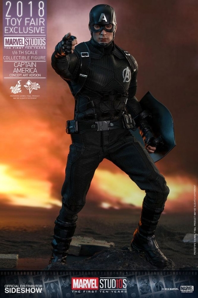 Marvel MMS Actionfigur 1/6 Captain America Concept Art 2018 Toy Fair Exclusive 31 cm