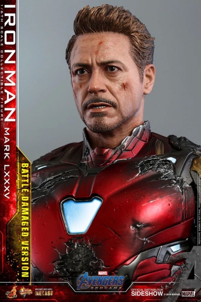 HOT TOYS | Avengers: Endgame MMS Diecast Actionfigur 1/6 Iron Man Mark LXXXV 85 Battle Damaged Ver. 32 cm