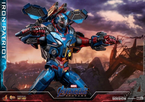 HOT TOYS | Avengers: Endgame Movie Masterpiece Series Diecast Actionfigur 1/6 Iron Patriot 32 cm