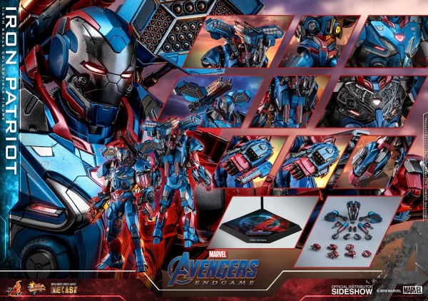 HOT TOYS | Avengers: Endgame Movie Masterpiece Series Diecast Actionfigur 1/6 Iron Patriot 32 cm