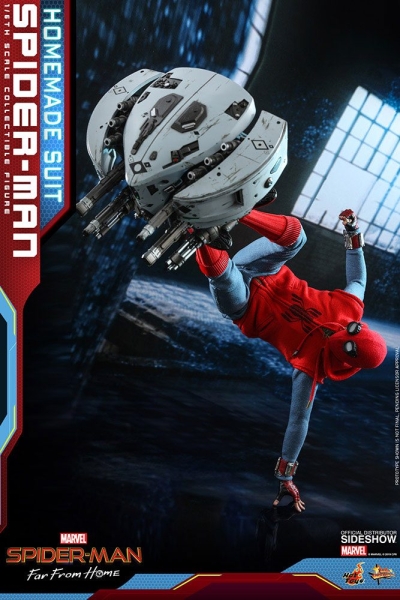 HOT TOYS | Spider-Man: Far From Home Movie Masterpiece Actionfigur 1/6 Spider-Man (Homemade Suit) 29 cm