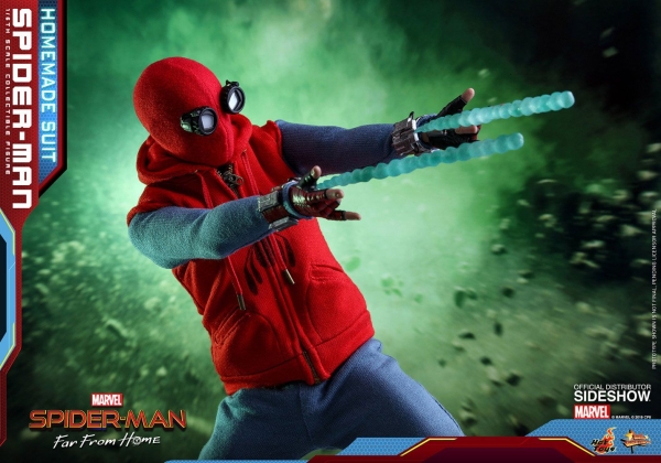 HOT TOYS | Spider-Man: Far From Home Movie Masterpiece Actionfigur 1/6 Spider-Man (Homemade Suit) 29 cm