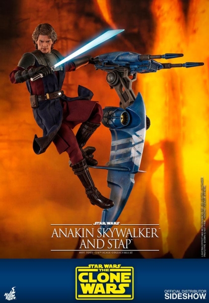 |HOT TOYS - Star Wars The Clone Wars- Anakin Skywalker & STAP