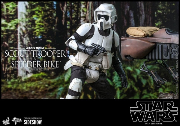 |HOT TOYS -Star Wars Episode VI - Scout Trooper & Speeder Bike